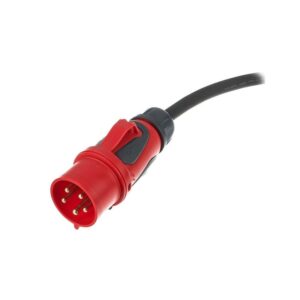כבל חשמל CEE 32A Stairville באורך 10 מ׳ – 5×6 ממ״ר, 400V תלת-פאזי, מחברי אחיזה, כבל גומי