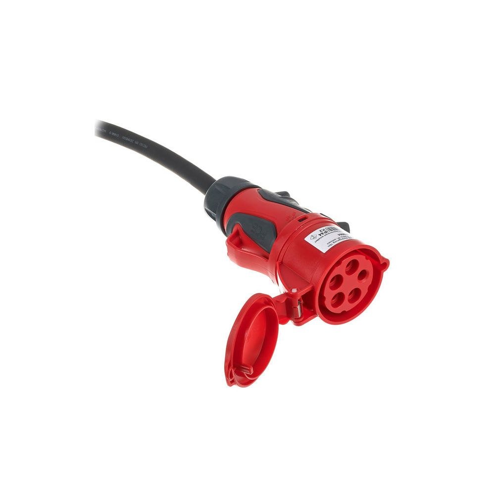 כבל חשמל CEE 32A Stairville באורך 10 מ׳ – 5×6 ממ״ר, 400V תלת-פאזי, מחברי אחיזה, כבל גומי 3 כבל ה-CEE 32A – כבל חשמל CEE, תמונה 3