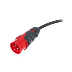 כבל חשמל CEE 16A Stairville באורך 10 מ׳ – 5×2.5 ממ״ר, 400V תלת-פאזי, מחברי אחיזה, כבל גומי