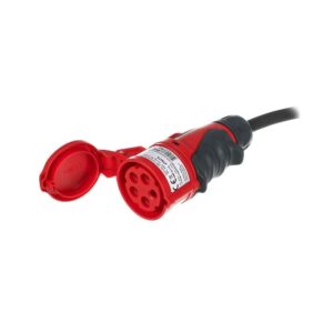 כבל חשמל CEE 16A Stairville באורך 15 מ׳ – 5×2.5 ממ״ר, 400V תלת-פאזי, מחברי אחיזה, כבל גומי