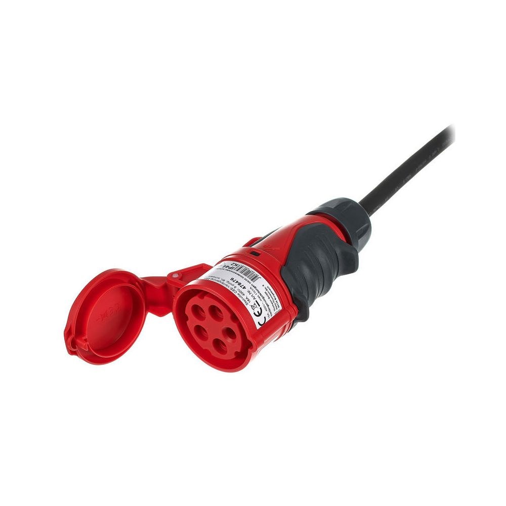 כבל חשמל CEE 16A Stairville באורך 20 מ׳ – 5×2.5 ממ״ר, 400V תלת-פאזי, מחברי אחיזה, כבל גומי 2 כבל ה-CEE 16A באורך 20 מ׳ – כבל מאריך CEE, תמונה 2