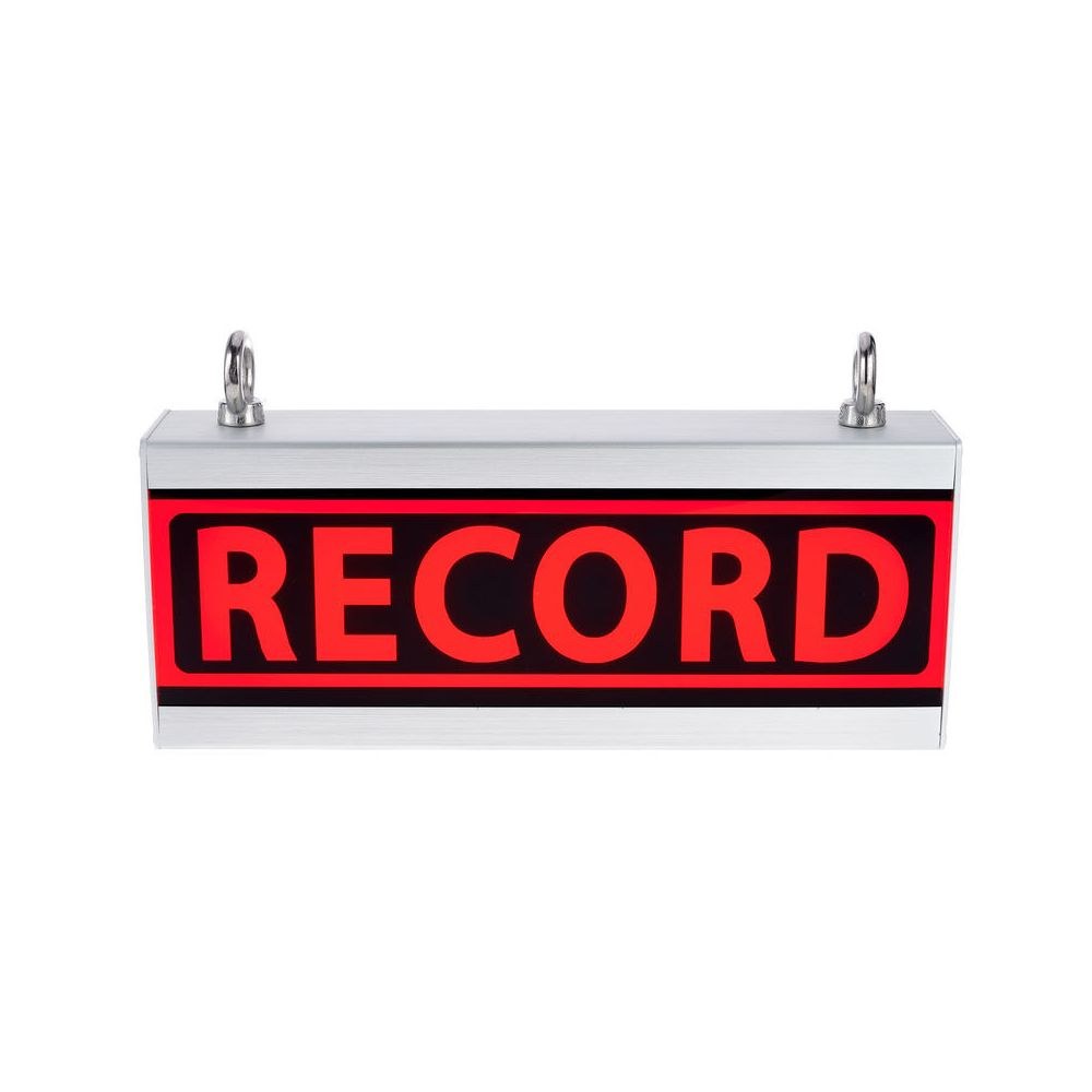 שלט מואר RECORDING לאולפן Stairville – כיתוב מתחלף, גוף אלומיניום, ממסר לשליטה חיצונית, ספק כלול 2 שלט ההקלטה המואר – שלט מואר לאולפן, תמונה 2