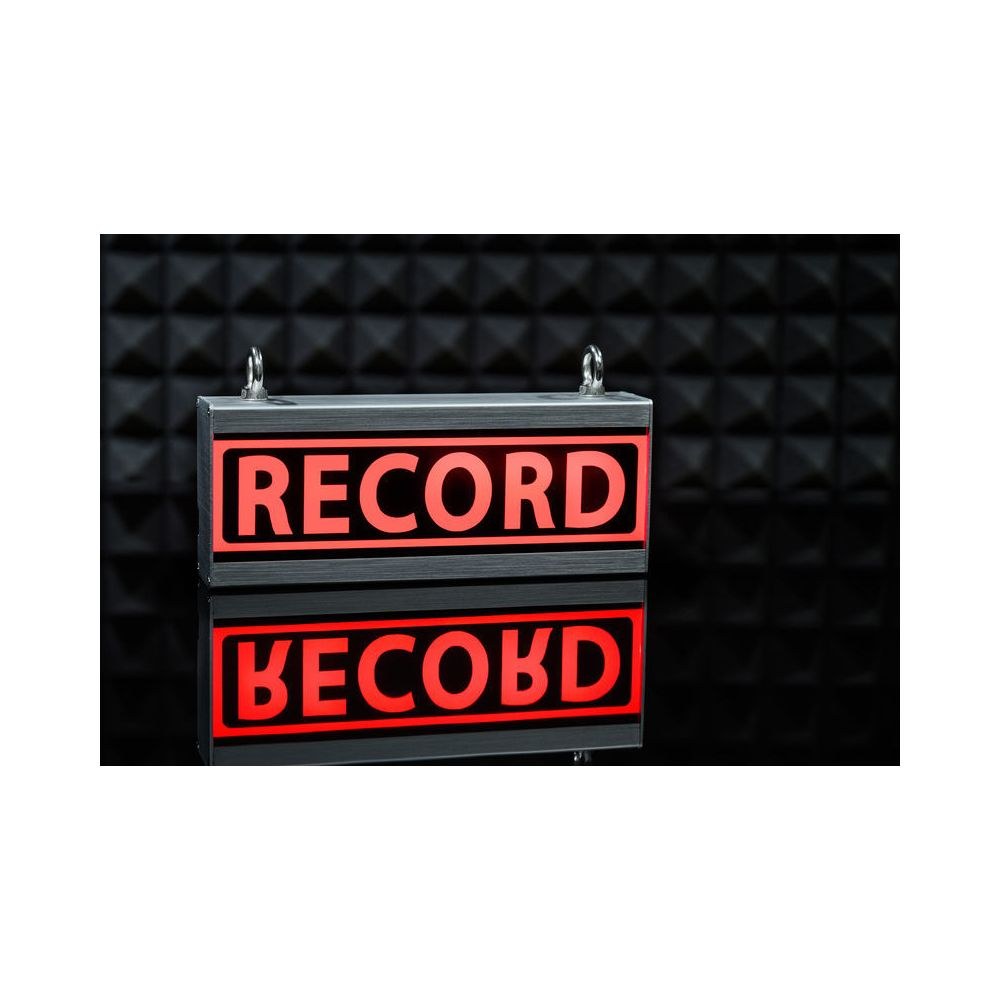 שלט מואר RECORDING לאולפן Stairville – כיתוב מתחלף, גוף אלומיניום, ממסר לשליטה חיצונית, ספק כלול 5 שלט ההקלטה המואר – שלט מואר לאולפן, תמונה 5