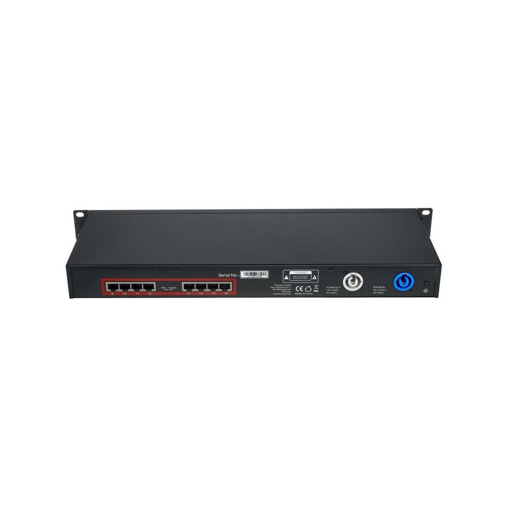 סוויץ׳ רשת גיגהביט לראק Swissonic – 16 יציאות, 8 etherCON בחזית, 8 PoE בגב, 1U (יבוא בלעדי) 4 סוויץ׳ הבמה של Swissonic – סוויץ׳ רשת לראק, תמונה 4
