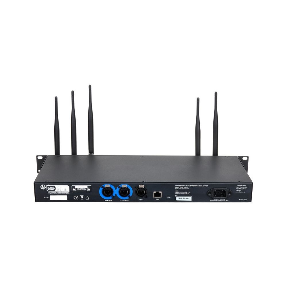 נתב Wi-Fi 7 לראק Swissonic – 2.4 ו-5 GHz, 3 יציאות PoE+, מחברי etherCON, 1U (יבוא בלעדי) 4 נתב ה-Wi-Fi 7 לראק – נתב אלחוטי לראק, תמונה 4