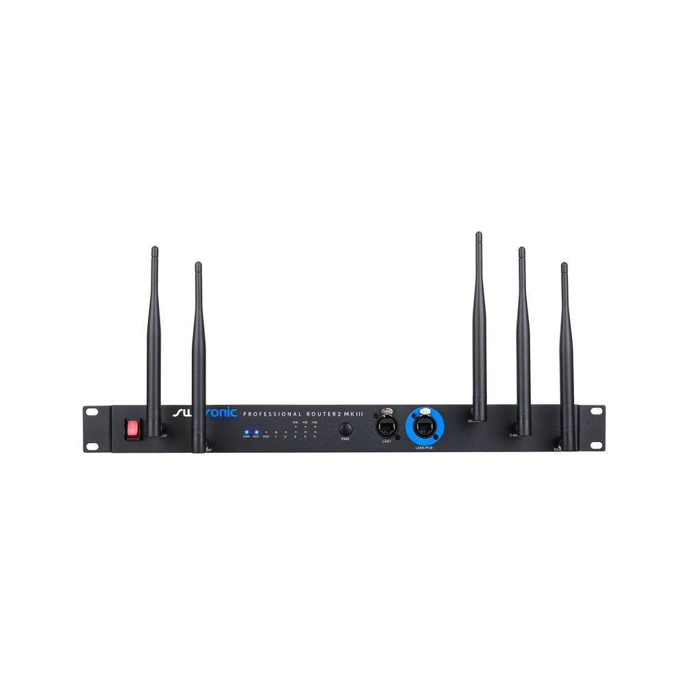 נתב Wi-Fi 7 לראק Swissonic – 2.4 ו-5 GHz, 3 יציאות PoE+, מחברי etherCON, 1U (יבוא בלעדי) 5 נתב ה-Wi-Fi 7 לראק – נתב אלחוטי לראק, תמונה 5