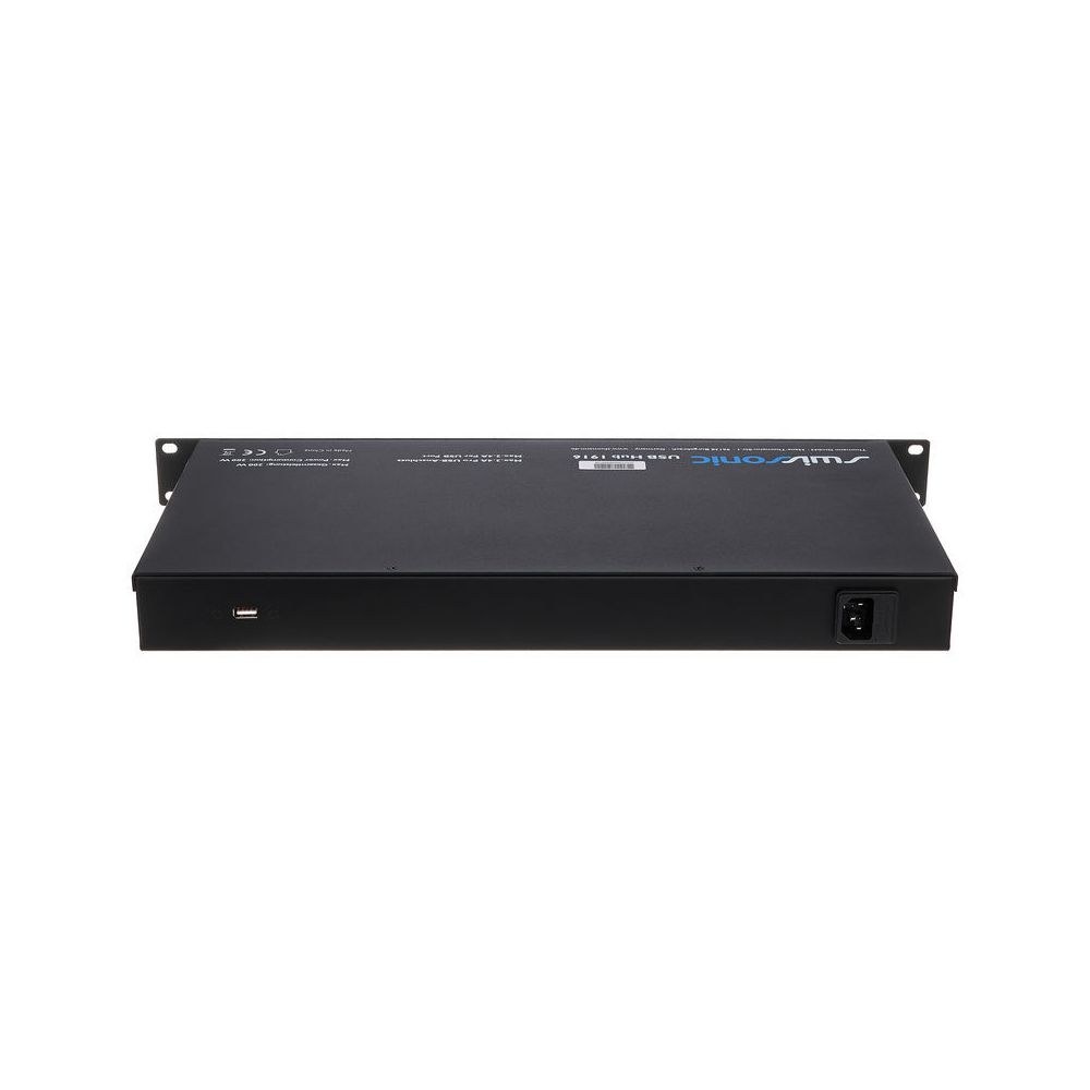 רכזת USB 3.0 לראק Swissonic עם 16 יציאות – תחנת טעינה 19 אינץ׳ 1U, נורית לכל יציאה (יבוא בלעדי) 4 רכזת ה-USB לראק של Swissonic – רכזת USB לראק, תמונה 4