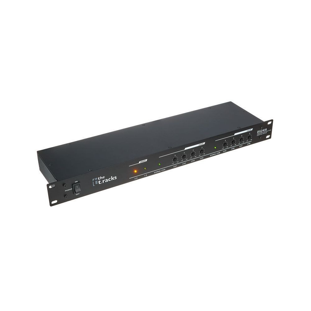 מפצל אודיו לראק the t.racks – 1 ל-8 או 2 ל-4, שליטה בכל יציאה, XLR, 1U 3 מפצל האודיו לראק – מפצל אודיו לראק, תמונה 3