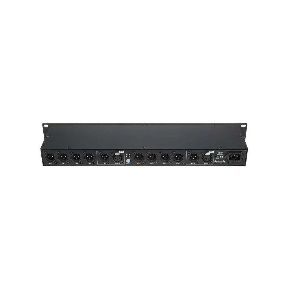 מפצל אודיו לראק the t.racks – 1 ל-8 או 2 ל-4, שליטה בכל יציאה, XLR, 1U 4 מפצל האודיו לראק – מפצל אודיו לראק, תמונה 4
