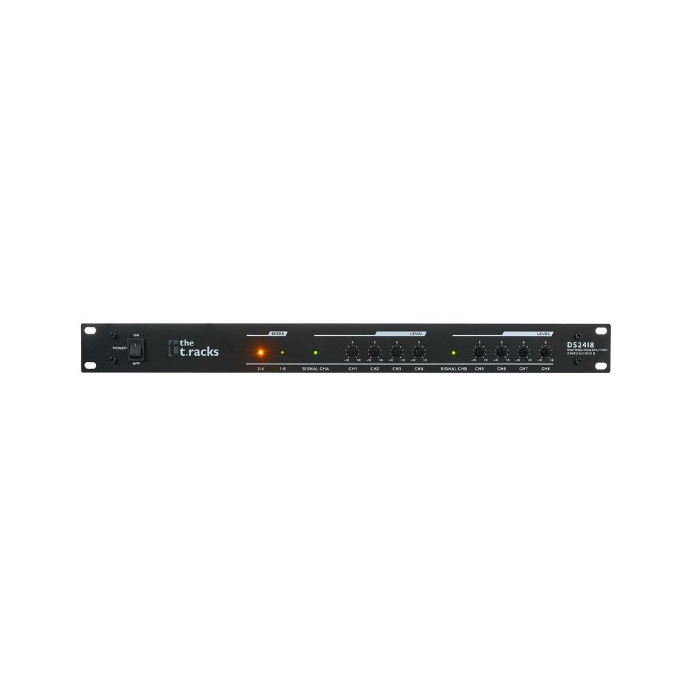 מפצל אודיו לראק the t.racks – 1 ל-8 או 2 ל-4, שליטה בכל יציאה, XLR, 1U 5 מפצל האודיו לראק – מפצל אודיו לראק, תמונה 5