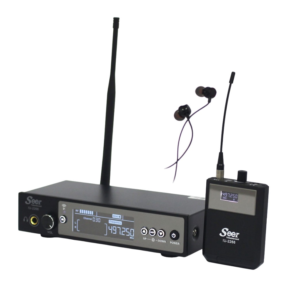 מערכת In-Ear אלחוטית – משדר ומקלט עם אוזניות – Seer In-Ear Set 2066 1 מערכת In-Ear אלחוטית – משדר ומקלט עם אוזניות – Seer In-Ear Set 2066