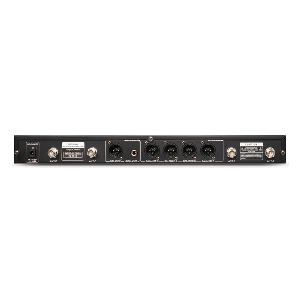 סט 4 מיקרופונים אלחוטיים ידניים Polman DYLAN-5004 – UHF עם טווח של עד 150 מטר 2 סט 4 מיקרופונים אלחוטיים ידניים Polman DYLAN-5004 עם מקלט – תמונה 2