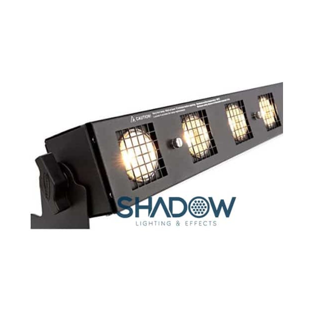 סט 4 פנסי סאנסטריפ Shadow SUN1000 עם קייס גלגלים – 10 נורות GU10 בכל פנס ושליטת DMX 1 סט 4 פנסי סאנסטריפ Shadow SUN1000 עם קייס גלגלים