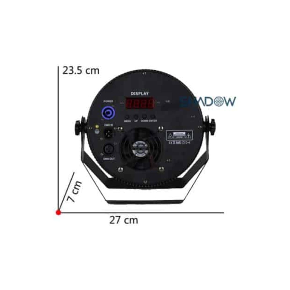 סט 8 פנסי פאר לד Shadow MOON 270 עם קייס גלגלים – 18 נורות 15W בצבעי RGBW-UV 3 סט 8 פנסי פאר לד Shadow MOON 270 עם קייס על גלגלים – תמונה 3