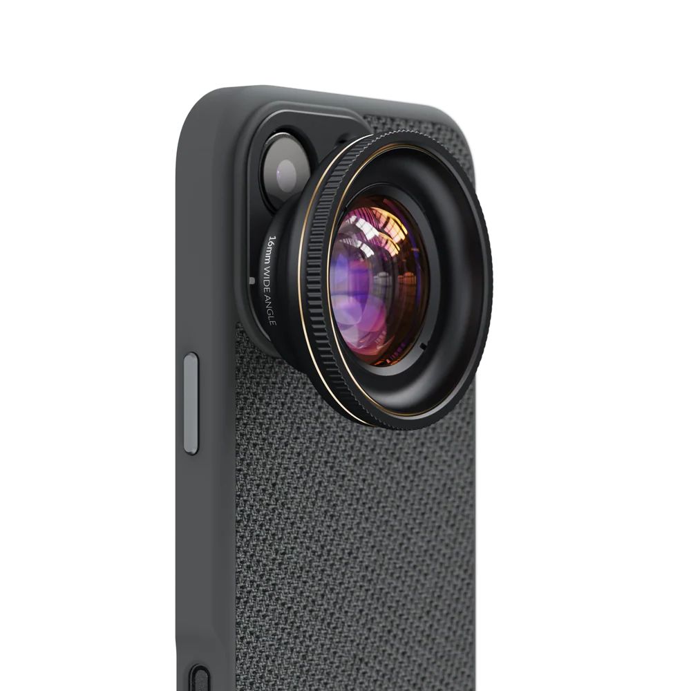 עדשה אולטרה רחבה לסמארטפון ShiftCam LensUltra 16 מ״מ – שדה ראייה 100°, זכוכית פלואוריט וגוף אלומיניום 3 ShiftCam LensUltra 16mm עדשה רחבה לסמארטפון 3