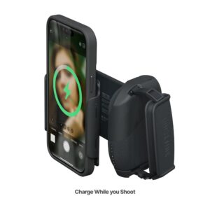 גריפ צילום לסמארטפון ShiftCam ProGrip Starter Kit – סוללה 6400mAh, טעינה אלחוטית 15W וכפתור תריס Bluetooth