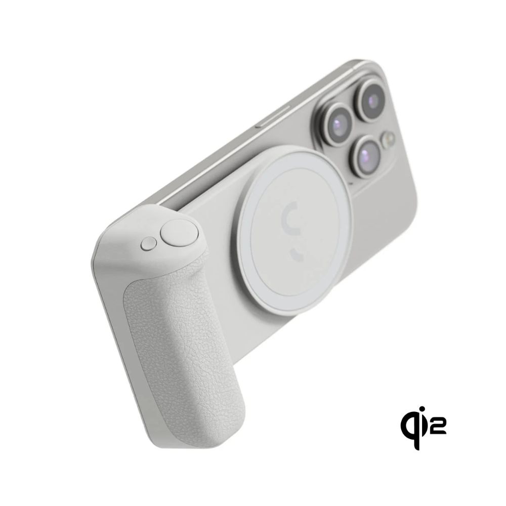 סוללה מגנטית עם ידית צילום ShiftCam SnapGrip Pro – 5000mAh, טעינה אלחוטית Qi2 15W 3 ShiftCam SnapGrip Pro סוללה מגנטית עם ידית צילום 3