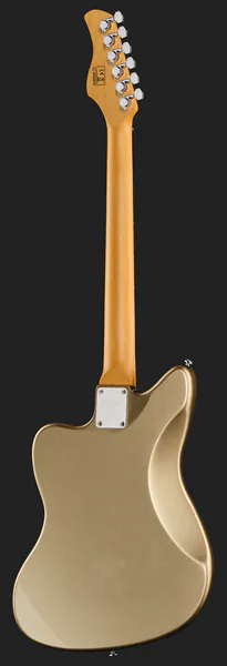 גיטרה חשמלית Sire Larry Carlton J5 – Champagne Gold, ג׳אזמאסטר עם טרמולו JM וסרגל אבוני 3 גיטרה חשמלית Sire Larry Carlton J5 Champagne Gold – תמונה 3