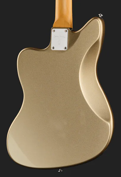 גיטרה חשמלית Sire Larry Carlton J5 – Champagne Gold, ג׳אזמאסטר עם טרמולו JM וסרגל אבוני 5 גיטרה חשמלית Sire Larry Carlton J5 Champagne Gold – תמונה 5