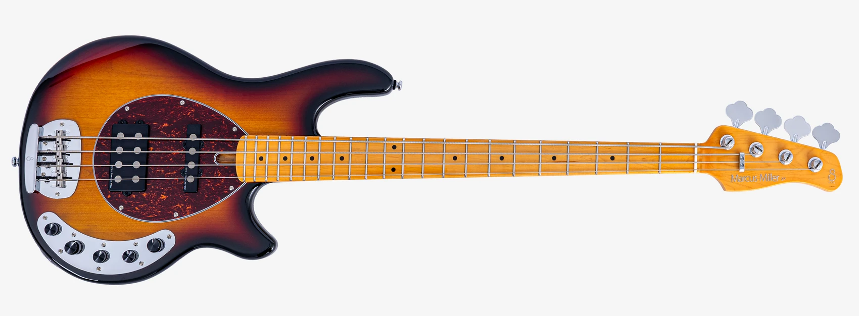 Sire Marcus Miller Z7-4 3-Tone Sunburst – גיטרת בס 4 מיתרים 1 Sire Marcus Miller Z7-4 3-Tone Sunburst – מבט מלא מלפנים, ארבעה מיתרים