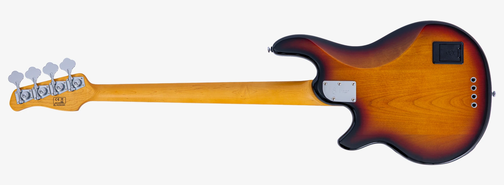 Sire Marcus Miller Z7-4 3-Tone Sunburst – גיטרת בס 4 מיתרים 2 Sire Marcus Miller Z7-4 3-Tone Sunburst – גב הגוף וצוואר המייפל