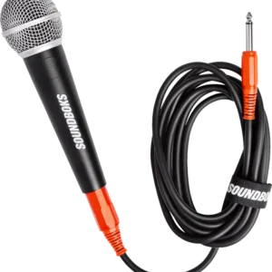 מיקרופון דינמי מקורי SOUNDBOKS SB-Mic לרמקולי SOUNDBOKS – מתג הפעלה חיצוני, ראש פליז וגוף אבץ