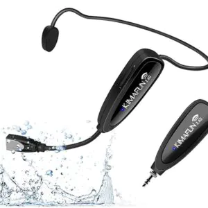מיקרופון ראש אלחוטי עמיד לזיעה SoundFit S1 — מערכת 2.4GHz למדריכי כושר וספינינג