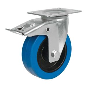 גלגל משא תעשייתי 4″ עם מעצור – Speed Case CASTER Blue Brake