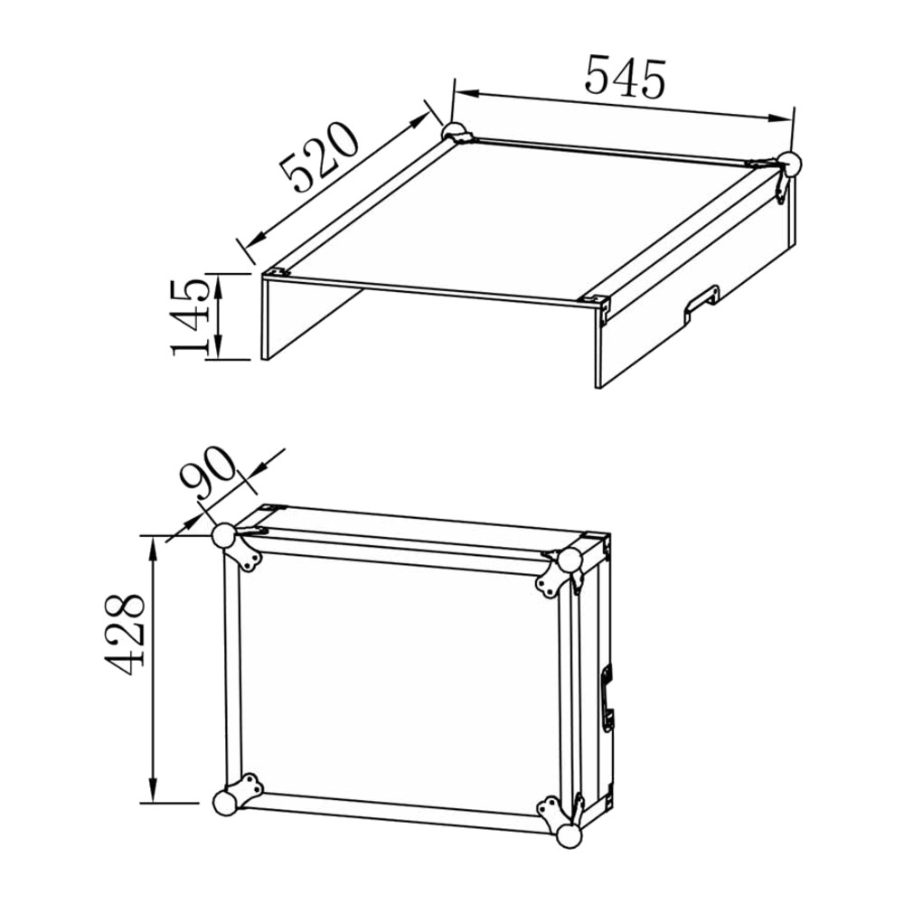 קייס ראק 6U + מיקסר 10U + מדף למחשב נייד – Speed Case SC-MLT6U 3 קייס ראק 6U + מיקסר 10U + מדף למחשב נייד – Speed Case SC-MLT6U – תמונה 2