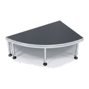 רבע עיגול לבמה ניידת – צד שמאל, 200×100 ס״מ – Speed Truss S2 STG-QT2010 L