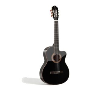 גיטרה קלאסית 39″ – צמרת אשוח עם קאט-אוויי, שחור – SQOE EC3958C-BK