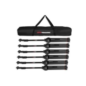 6 סטנדים למיקרופון + תיק GATOR Frameworks GFW-MIC-6PACKBG