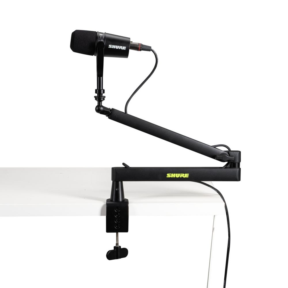 זרוע שולחנית למיקרופון SHURE SH-BROADCAST2 Low-Profile 1 זרוע שולחנית למיקרופון SHURE SH-BROADCAST2 Low-Profile