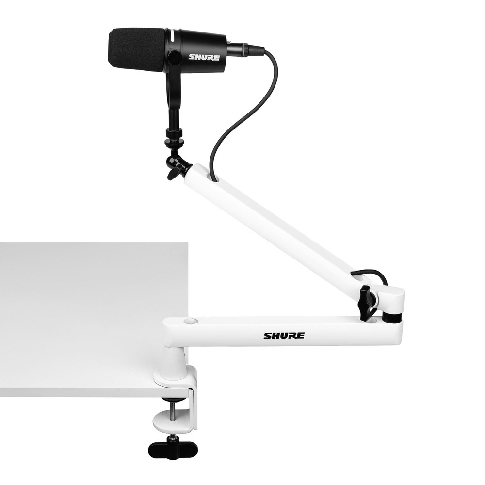 זרוע שולחנית למיקרופון SHURE SH-BROADCAST2 לבן 3 זרוע שולחנית למיקרופון SHURE SH-BROADCAST2 לבן – תמונה 3