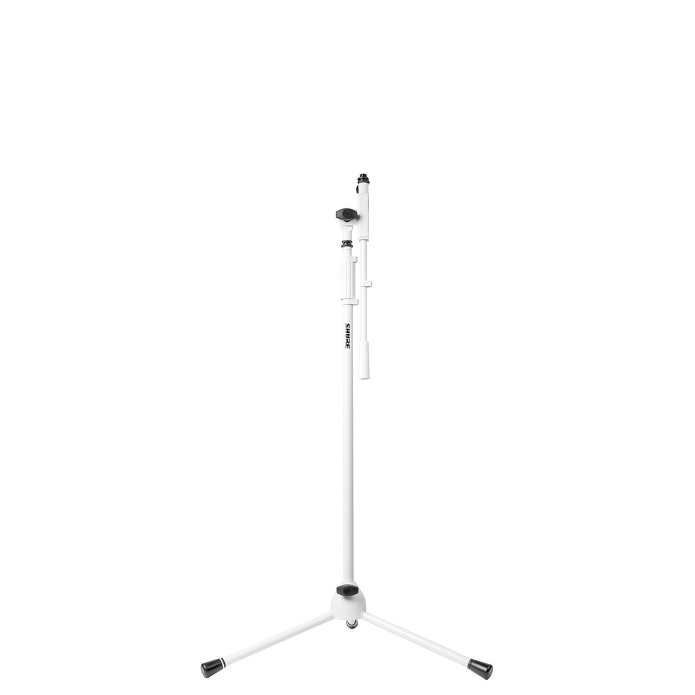 סטנד מיקרופון לבן עם בום טלסקופי SHURE SH-TRIPODSTANDTBM-W 4 סטנד מיקרופון לבן עם בום טלסקופי SHURE SH-TRIPODSTANDTBM-W – תמונה 4
