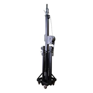 סטנד תאורה עם מנואלה Stone LS012 – עד 5 מטר ועומס של 120 ק״ג, שחור