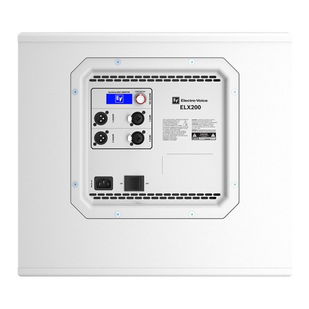 סאב מוגבר 12 אינץ׳ Electro-Voice ELX200-12SP לבן – 1200W עם DSP ושליטה ב-Bluetooth 2 סאב מוגבר Electro-Voice ELX200-12SP בצבע לבן 12 אינץ׳ – תמונה 2
