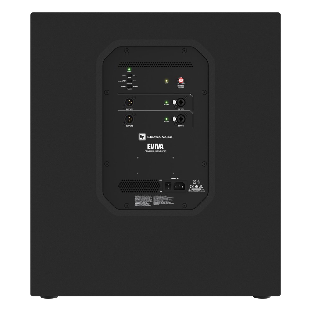 סאב וופר מוגבר 18 אינץ׳ Electro-Voice EVIVA 18SP – 1000W ו-132dB SPL 2 סאב וופר מוגבר 18 אינץ׳ Electro-Voice EVIVA 18SP – תמונה 2
