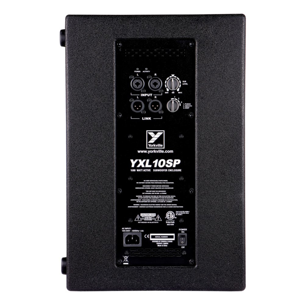 סאב וופר מוגבר 10 אינץ׳ Yorkville YXL10SP – 1000W בשיא ו-125dB במשקל 15.6 ק״ג 3 סאב וופר מוגבר 10 אינץ׳ Yorkville YXL10SP – תמונה 3