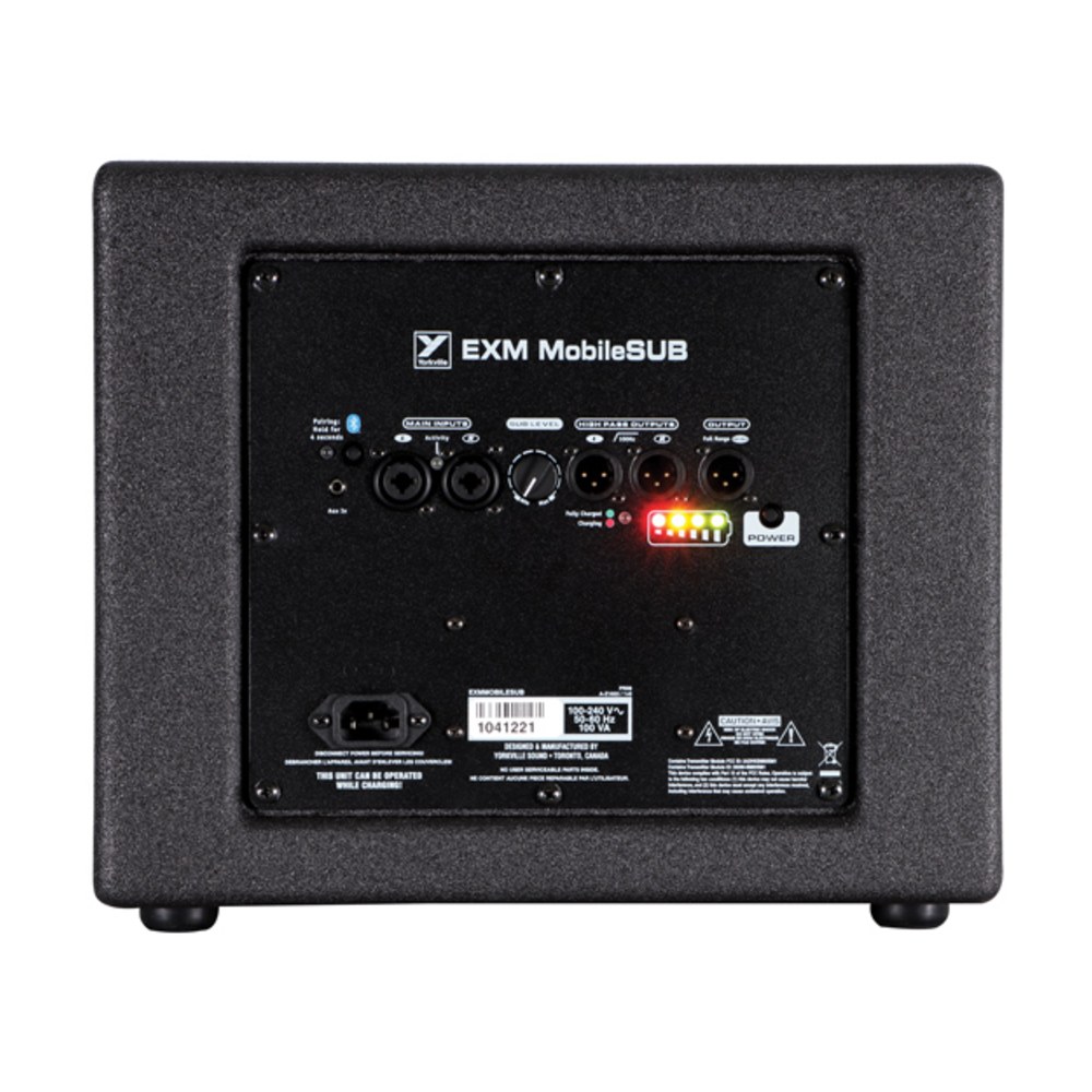 סאב וופר נטען Yorkville EXM Mobile Sub – 2x8 אינץ׳ על סוללה, עם מיקסר ו-Bluetooth 3 סאב וופר נטען Yorkville EXM Mobile Sub עם שני וופרים 8 אינץ׳ – תמונה 3