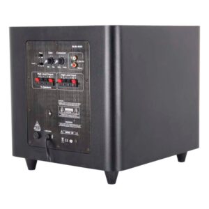 סאב וופר מוגבר 10 אינץ׳ BLG Audio RXA10H40 – 250W במארז עץ להתקנות קבע