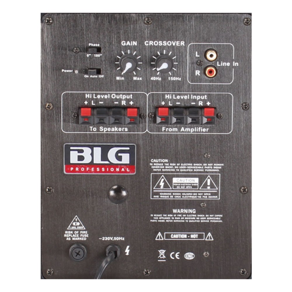 סאב וופר מוגבר 10 אינץ׳ BLG Audio RXA10H40 – 250W במארז עץ להתקנות קבע 5 סאב וופר מוגבר 10 אינץ׳ BLG Audio RXA10H40 במארז עץ – תמונה 5
