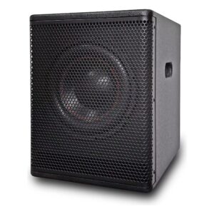 סאב וופר פסיבי 12 אינץ׳ Polman B12 – 500W רציף ו-2000W שיא, עץ לבנה