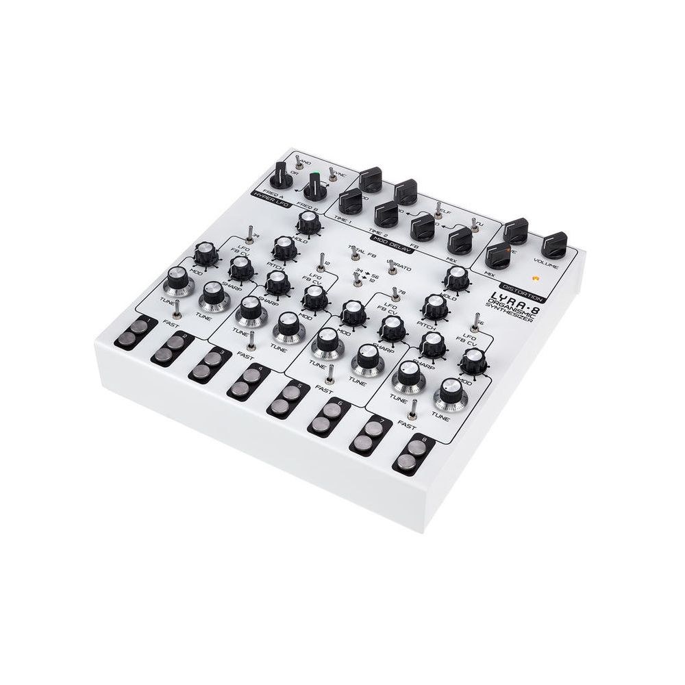 סינתיסייזר דרון אנלוגי SOMA Lyra-8 White Angel – 8 קולות 1 סינתיסייזר דרון אנלוגי SOMA Lyra-8 White Angel – 8 קולות