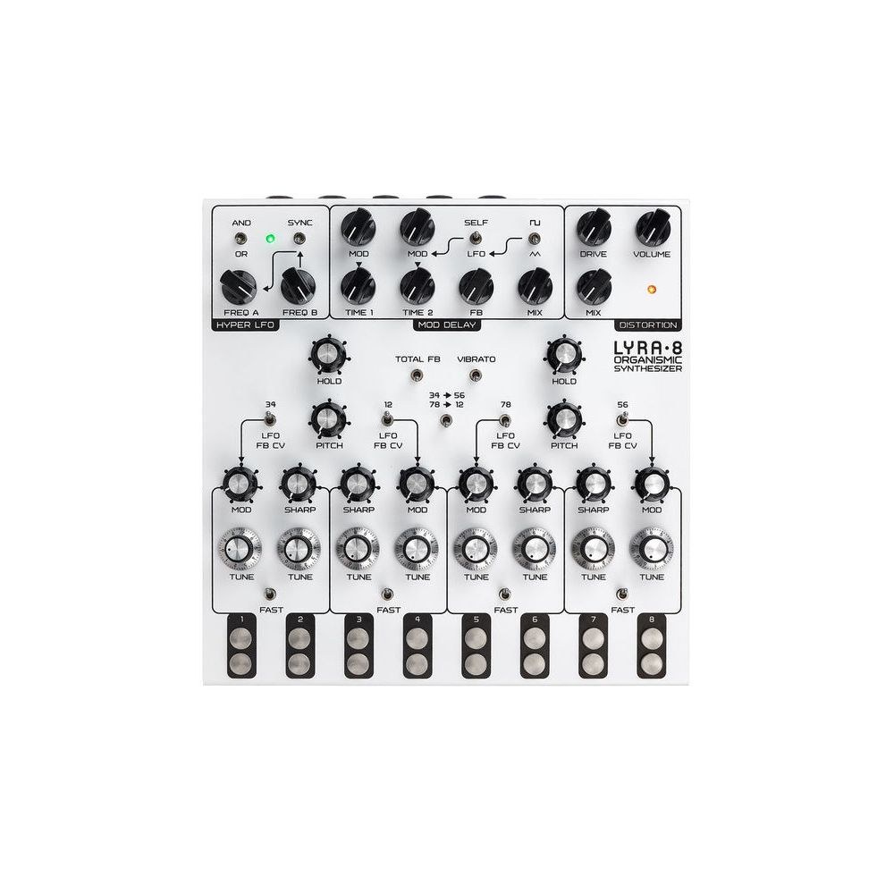 סינתיסייזר דרון אנלוגי SOMA Lyra-8 White Angel – 8 קולות 5 SOMA Lyra-8 – סינתיסייזר דרון אנלוגי, תמונה 5