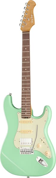 גיטרה חשמלית Harley Benton ST-Modern Plus HSS SFG – ירוק Seafoam Green מבריק 1 גיטרה חשמלית Harley Benton ST-Modern Plus HSS SFG בגימור ירוק Seafoam Green – מבט קדמי מלא