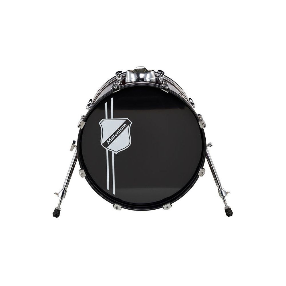 תוף בס 18×14 אינץ׳ Millenium מסדרת Focus – אדום, חומרה כרום, כולל רוזטה, להרחבה או להחלפה (יבוא בלעדי) 2 תוף הבס 18 אינץ׳ האדום – תוף בס, תמונה 2