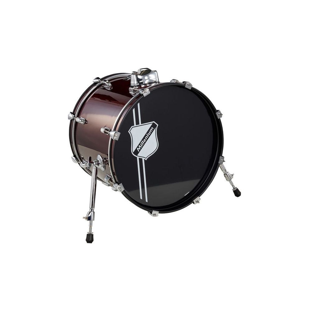 תוף בס 18×14 אינץ׳ Millenium מסדרת Focus – אדום, חומרה כרום, כולל רוזטה, להרחבה או להחלפה (יבוא בלעדי) 3 תוף הבס 18 אינץ׳ האדום – תוף בס, תמונה 3