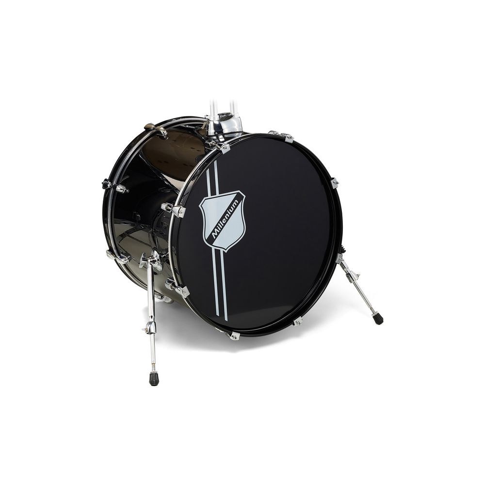 תוף בס 20×16 אינץ׳ Millenium מסדרת Focus – שחור, חומרה כרום, כולל רוזטה, להרחבה או להחלפה (יבוא בלעדי) 2 תוף הבס 20 אינץ׳ של Focus – תוף בס, תמונה 2