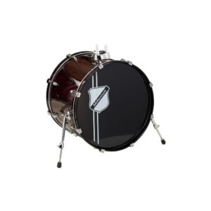 תוף בס 20×16 אינץ׳ Millenium מסדרת Focus – אדום, חומרה כרום, כולל רוזטה, להרחבה או להחלפה (יבוא בלעדי)